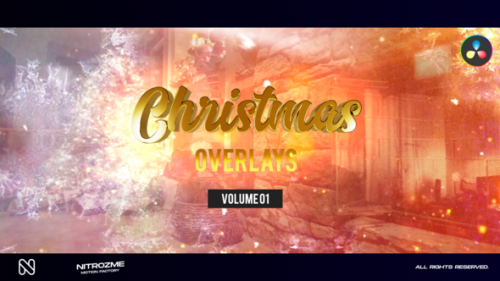 Christmas Overlays Vol. 01 for DaVinci Resolve - 49585454