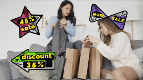 Colorful Sales Badges - 49586954