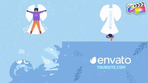 Cartoon Snow Angel Logo | FCPX - 49597750