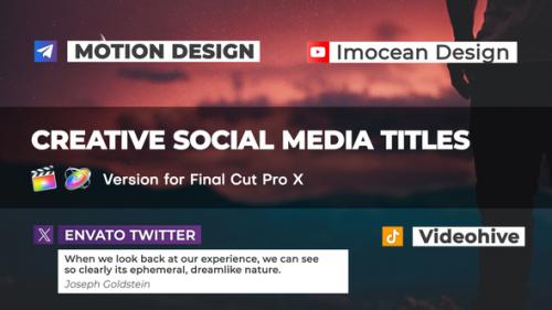 Creative Social Media Titles | FCPX - 49602518