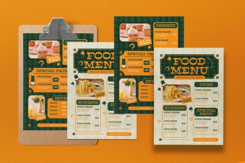 Green Flat Design Saint Patrick Food Menu