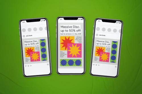 Geo Minimalism Great Sale Event Flyer Set