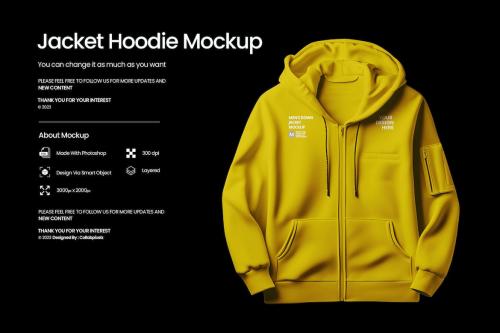 Jacket Hoodie Mockup Jacket Hoodie Mockup