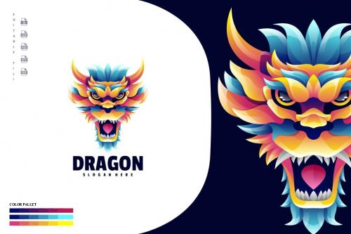 Dragon Colorful Logo Dragon Colorful Logo