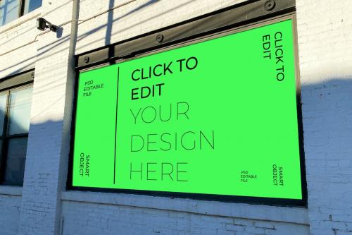 Street Billboard Mockup Street Billboard Mockup