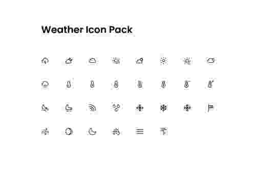 UIHut - Weather Icon Pack Line - 16932 UIHut - Weather Icon Pack Line - 16932
