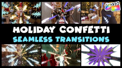 Holiday Confetti Seamless Transitions | FCPX - 49534194