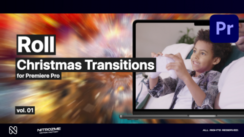 Christmas Roll Transitions Vol. 01 for Premiere Pro - 49538834