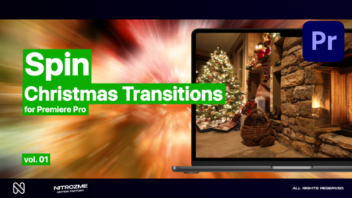 Christmas Spin Transitions Vol. 01 for Premiere Pro - 49538898