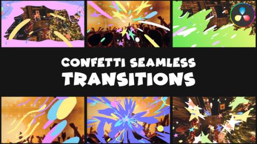Confetti Seamless Transitions | DaVinci Resolve - 49555324