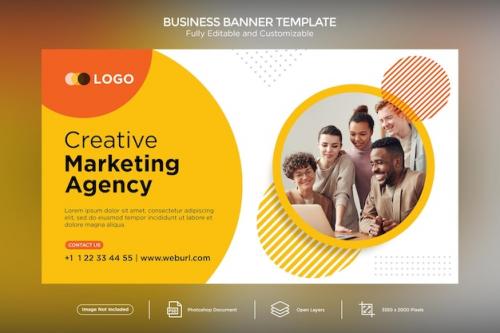Creative Marketing Agency Business Banner Design Template