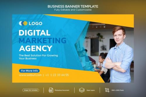 Digital Marketing Agency Business Banner Design Template