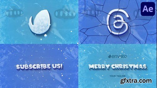 Videohive Christmas Ice Logo for After Effects 49717312
