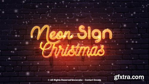 Videohive Neon Sign Christmas 49700281 Videohive Neon Sign Christmas 49700281