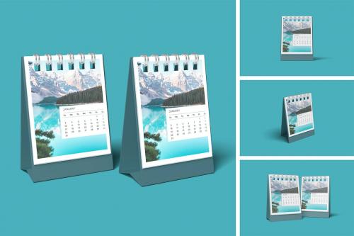 Desk calendar mockup Desk calendar mockup