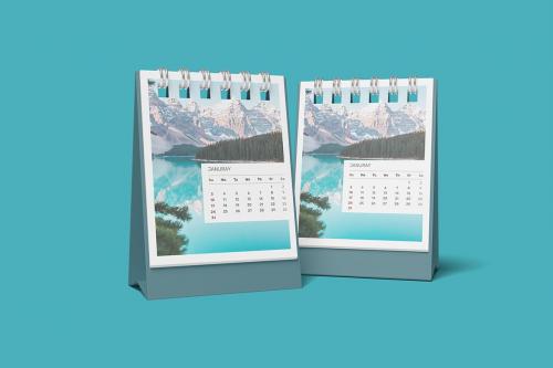 Desk calendar mockup Desk calendar mockup