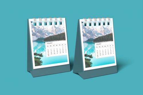 Desk calendar mockup Desk calendar mockup