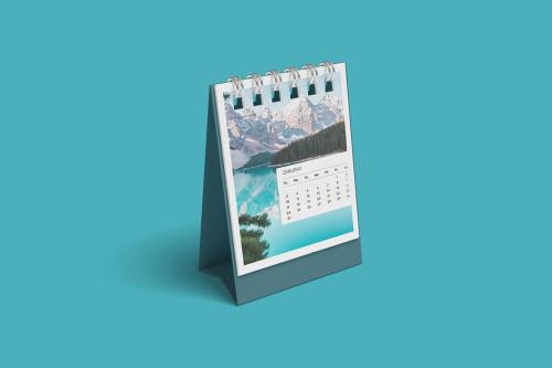Desk calendar mockup Desk calendar mockup