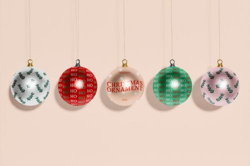 Christmas Tree Ball Mockup Christmas Tree Ball Mockup