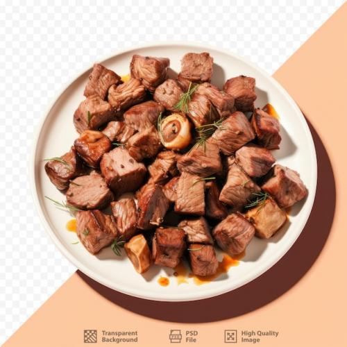 A Plate Of Food With A Picture Of A Plate Of Meat And Vegetables.