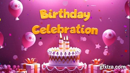 Videohive Beautiful 3D Birthday Party Invitation Slideshow 49758975 Videohive Beautiful 3D Birthday Party Invitation Slideshow 49758975