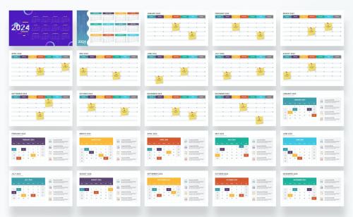 2024 Calendar PowerPoint Template 2024 Calendar PowerPoint Template