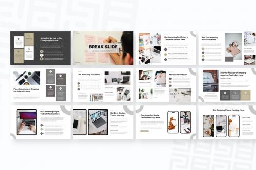 Moisture Simple Soft Business PowerPoint Template Moisture Simple Soft Business PowerPoint Template