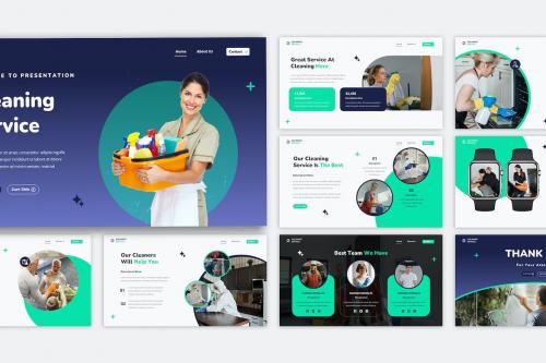Cleaning Service Powerpoint Template