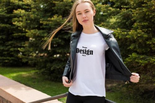 Girl Tshirt Mockup