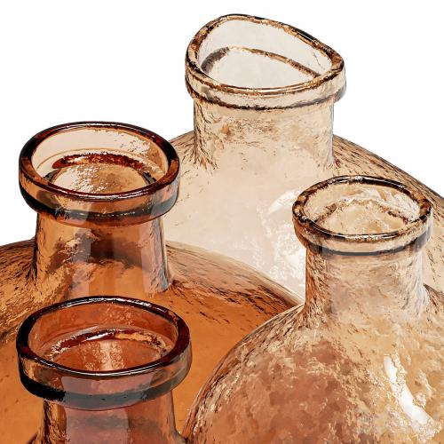 Crate & barrel - Amber Glass Vases