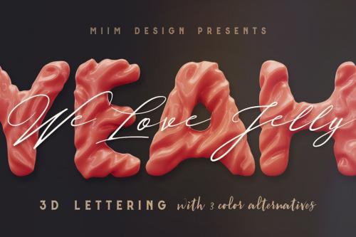 Deeezy - Sticky Toffee - 3D Lettering