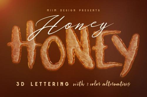 Deeezy - Honey Honey - 3D Lettering