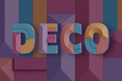 Deeezy - Decorative Geometry - 3D Lettering - View 2 Deeezy - Decorative Geometry - 3D Lettering - View 2
