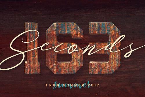 Deeezy - Grunge Painted Wood - 3D Lettering