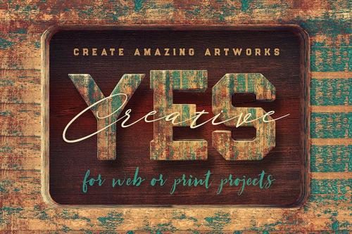 Deeezy - Grunge Painted Wood - 3D Lettering