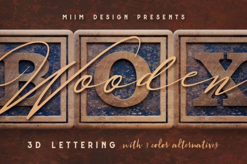 Deeezy - Vintage Wooden Box - 3D Lettering