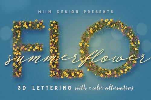 Deeezy - Summer Flower - 3D Lettering