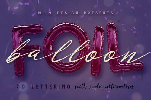 Deeezy - Foil Balloon - 3D Lettering