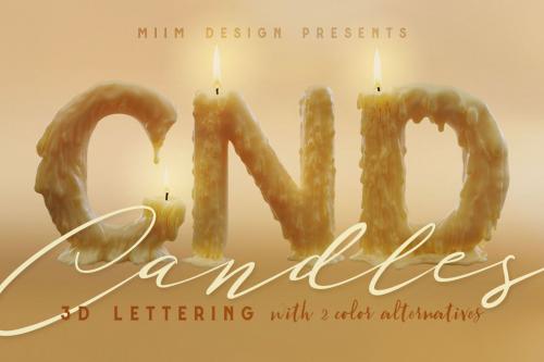 Deeezy - Candle Light &ndash; 3D Lettering