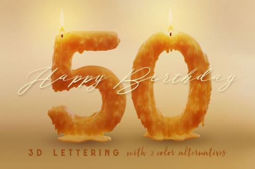 Deeezy - Candle Light – 3D Lettering Deeezy - Candle Light – 3D Lettering