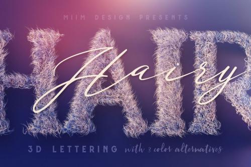 Deeezy - Hairy &ndash; 3D Lettering