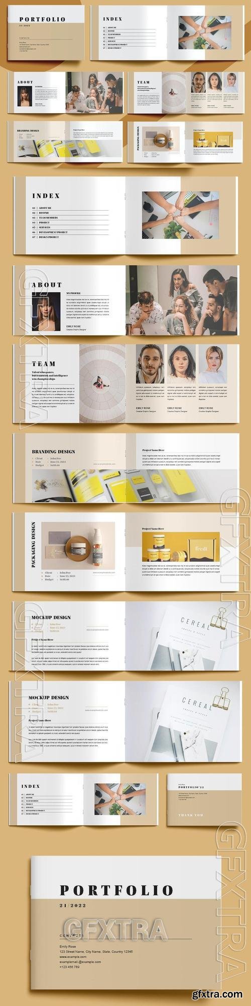 Clean Portfolio Magazine Layout N6AMCZZ