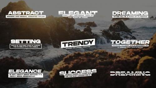 Abstract - Text Animation | Premiere Pro - 49648585