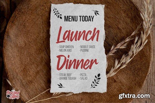 Brushed Letters - Hand Drawn Brush Font WCPTQZ6