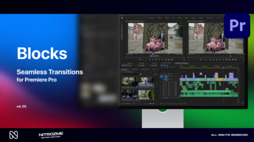 Blocks Transitions Vol. 05 for Premiere Pro - 49668372