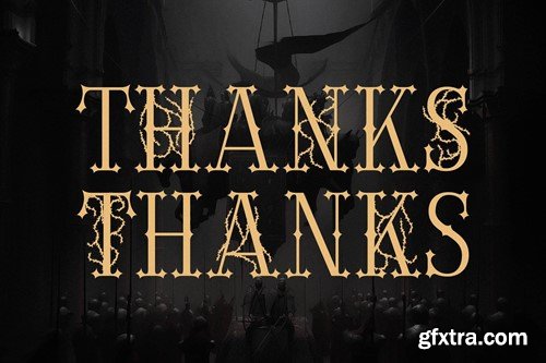 Noctune Modern Display Typeface Font RAHCMB2