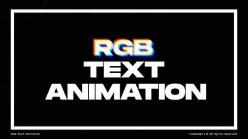 RGB Text Animation | MOGRT - 49699114