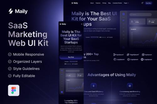 Maily - Saas Marketing Website UI Kit Maily - Saas Marketing Website UI Kit