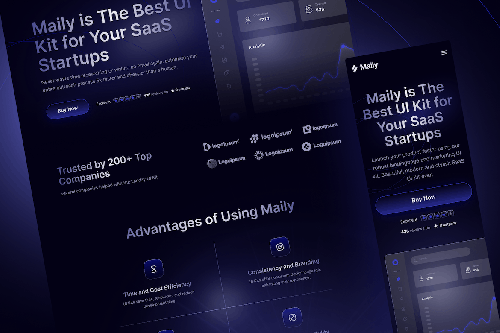 Maily - Saas Marketing Website UI Kit Maily - Saas Marketing Website UI Kit