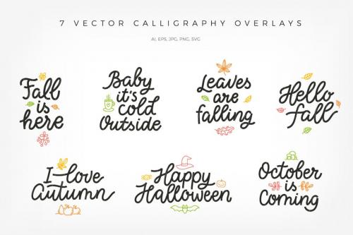 Deeezy - Autumn Collection, vector letterings Deeezy - Autumn Collection, vector letterings